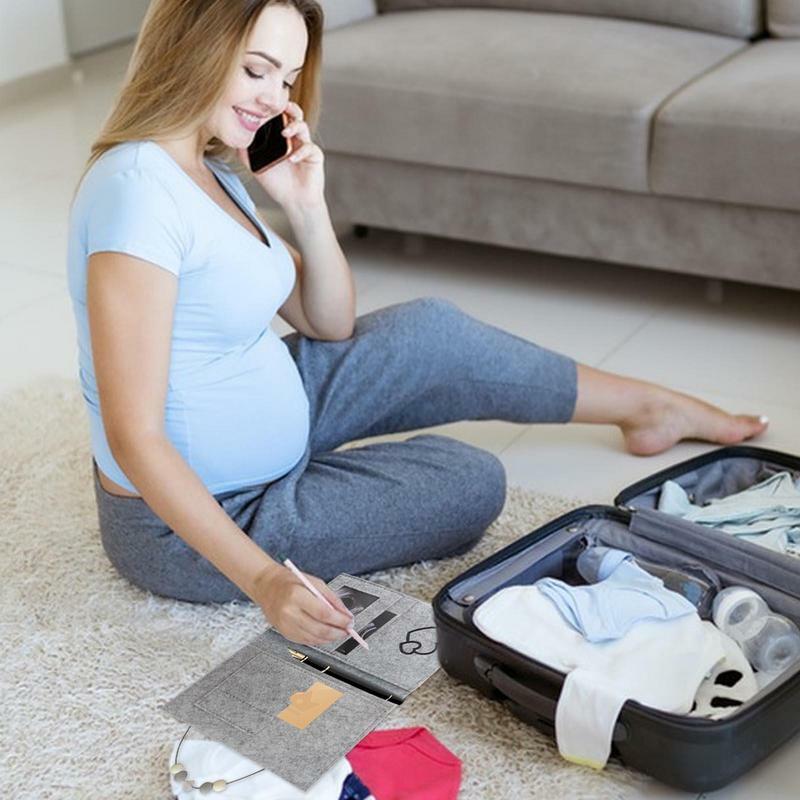 غطاء جواز سفر الأمومة مع المقصورات ، ورأى حقيبة منظم رحلة ، هدية حلوة للأم ، الأمهات في المستقبل والنساء الحوامل