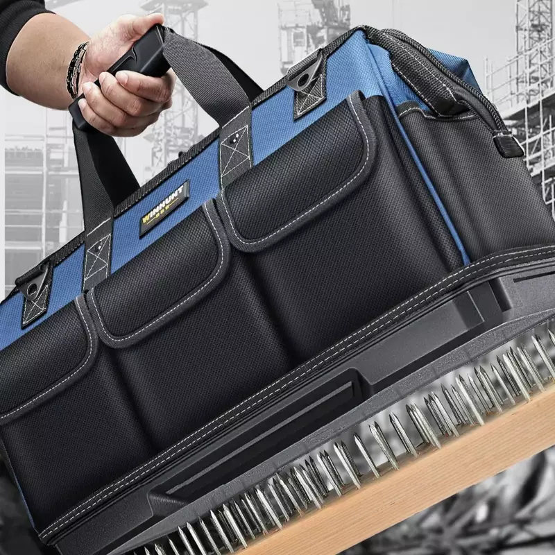 حقيبة أدوات كهربائية كبيرة ، منظم الثقيلة ، مقاوم للماء حقيبة تخزين مضادة للسقوط مع جيوب متعددة