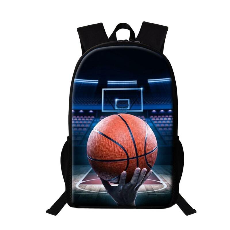 حقيبة كتب كرة القدم لكرة السلة للأولاد المراهقين ، حقائب مدرسية كبيرة ، حقيبة ظهر يومية للطلاب ، حقيبة سفر رجالية ، متعددة الوظائف ، 16"