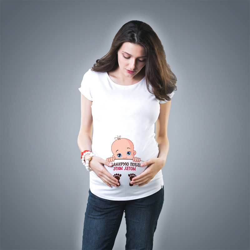 جديد لطيف الطفل الحوامل ملابس حمل الحمل عادية تي شيرت الطفل طباعة مضحك النساء الحوامل الصيف قصيرة الأكمام بلايز تيز