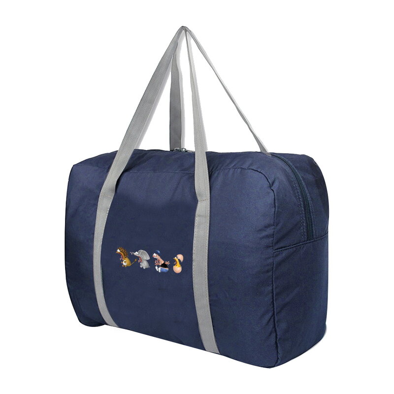 Travel Organizer Handbag Women Outdoor Camping Storage Luggage Bag Cartoon Print Zipper Foldable Large Capacity Accessories Bags