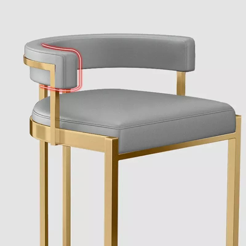 الحديث المطاوع قضيب حديدي الكراسي مريحة مسند الظهر شخصية الإبداعية بار قدم عالية الطعام كرسي أثاث المطبخ HY50CT
