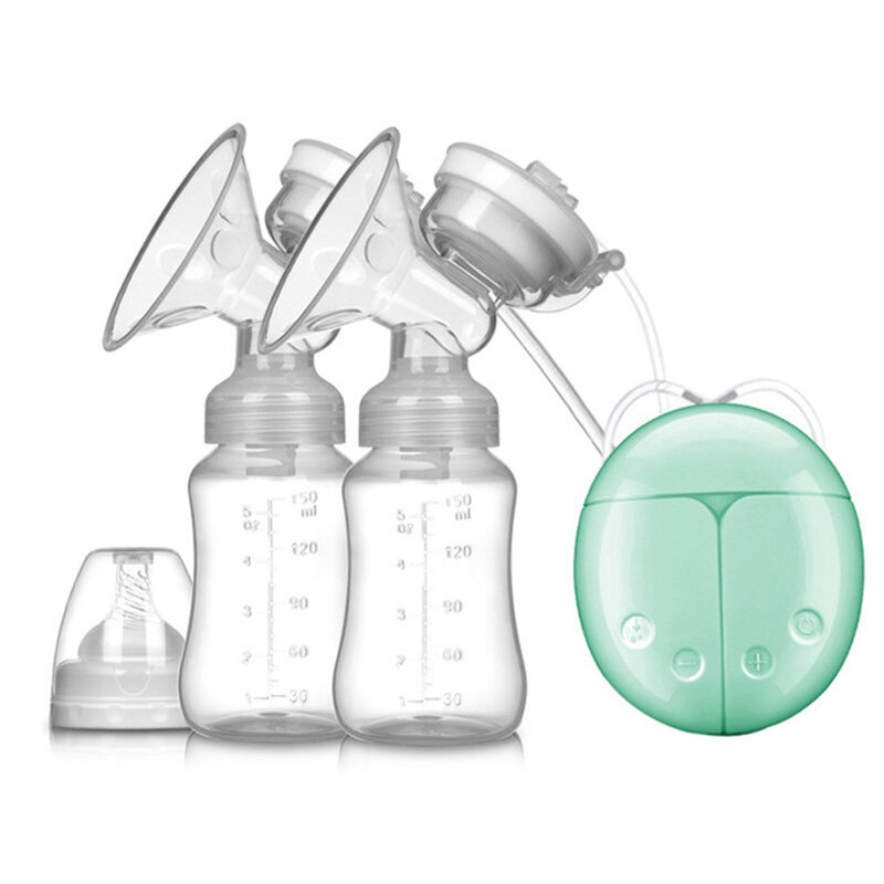2018 مزدوجة الكهربائية مضخة الثدي مع زجاجة الحليب الرضع USB BPA شحن قوية الثدي مضخات الطفل الثدي تغذية انخفاض الشحن