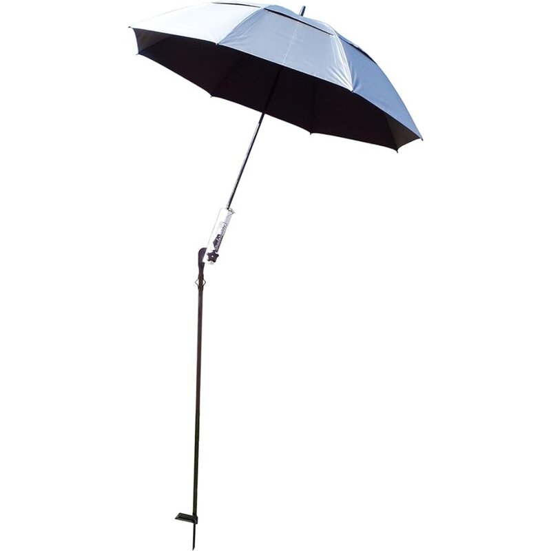 المظلات الفضية الشحن مجانا مظلة الفناء ، رفيق مظلة الوقوف مع حقيبة ، قواعد الأثاث في الهواء الطلق