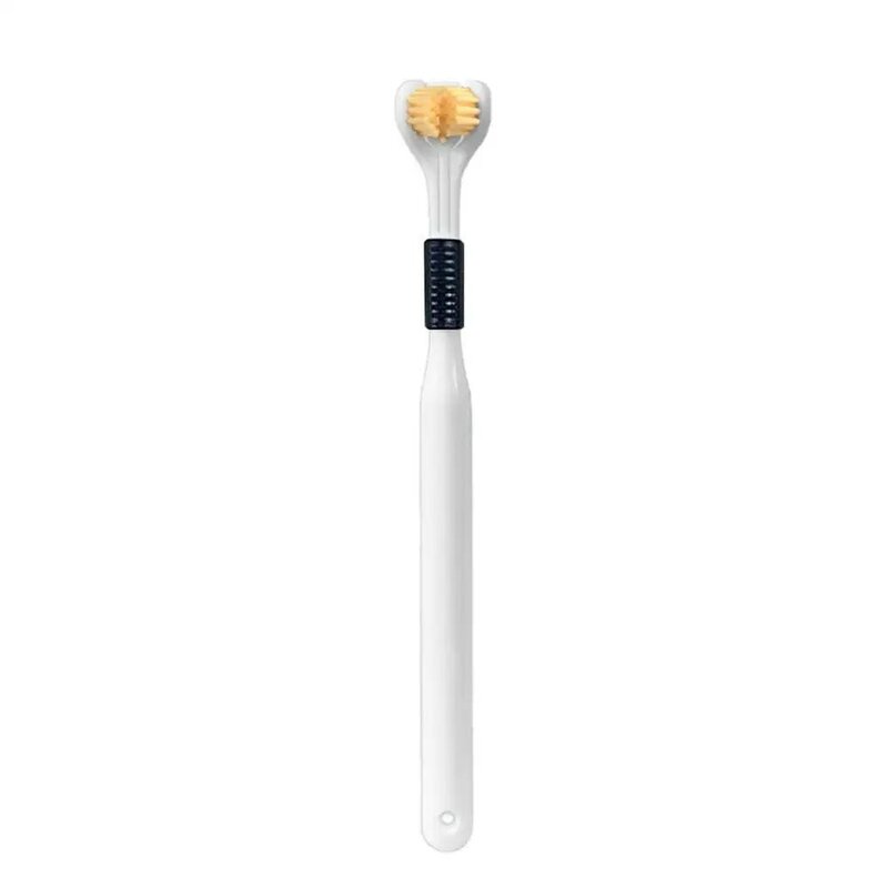 فرشاة أسنان ثلاثية الأبعاد ذات شعيرات ناعمة ستيريو للكبار ، فرشاة تنظيف الفم ، فرشاة العناية بالأسنان العميقة ، كشط اللسان ، G1g8