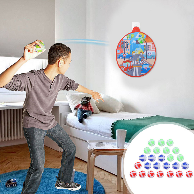 30 قطعة الأطفال ثبة كرات التفاعلية لزجة كرات لزجة كرات لعبة النبال اكسسوارات للمنزل مدرسة الأطفال الهدايا