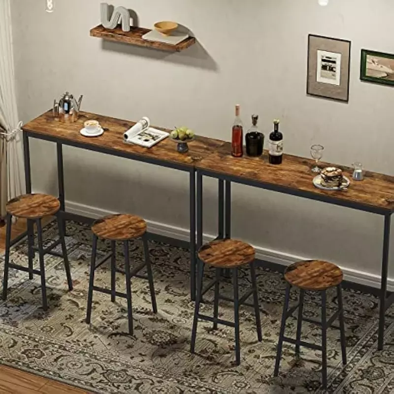 LISM MAHANCRIS-طاولة بار ضيقة لغرفة الطعام ، طاولة حانة مستطيلة ، ارتفاع الطاولة ، طاولة الطعام ، المطبخ ، in