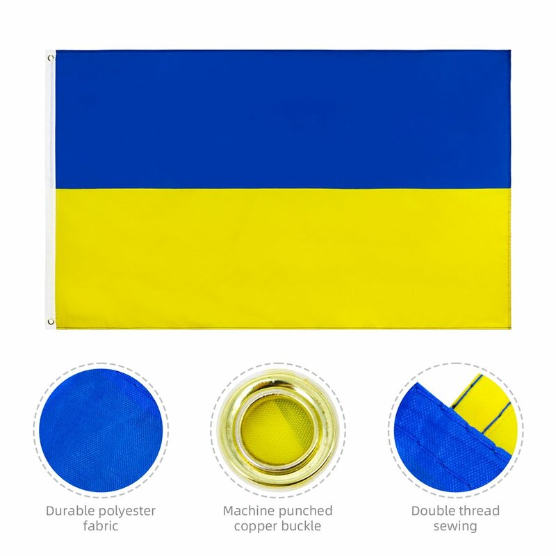 90*150 سنتيمتر العلم أوكرانيا العلم الوطني راية مكتب النشاط موكب مهرجان ديكور المنزل أوكرانيا علم الدولة الحرفي غرامة