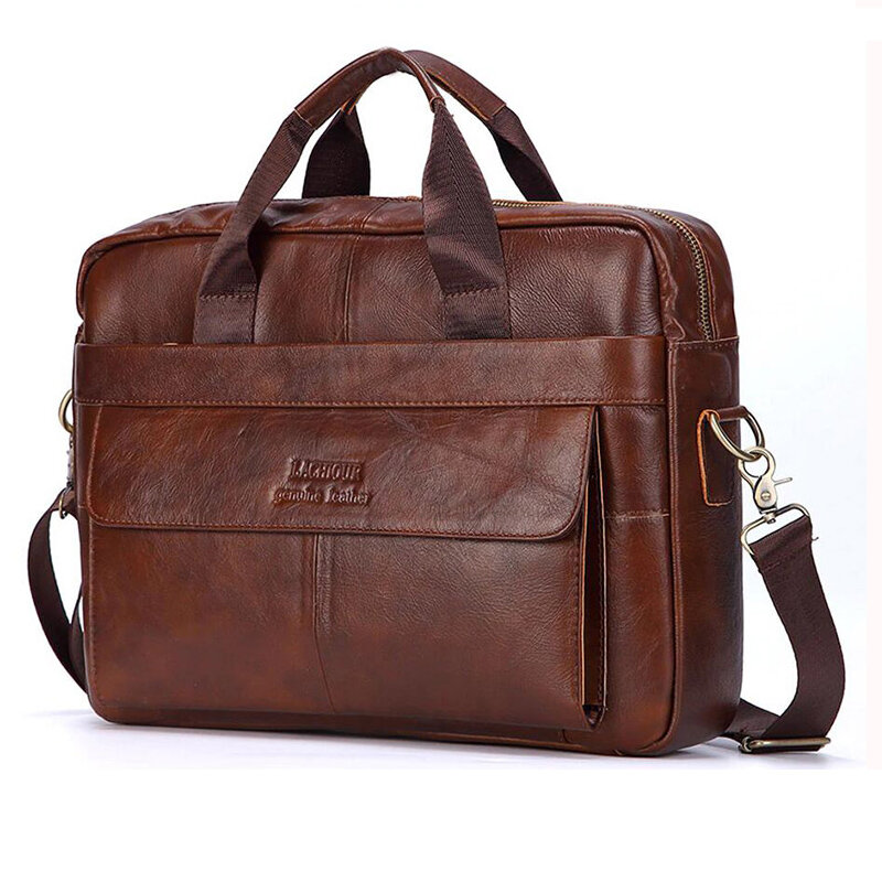 الرجال حقيقية حقائب يد جلدية عادية حقائب اللابتوب الجلدية الذكور الأعمال السفر حقيبة ساع الرجال Crossbody حقيبة كتف