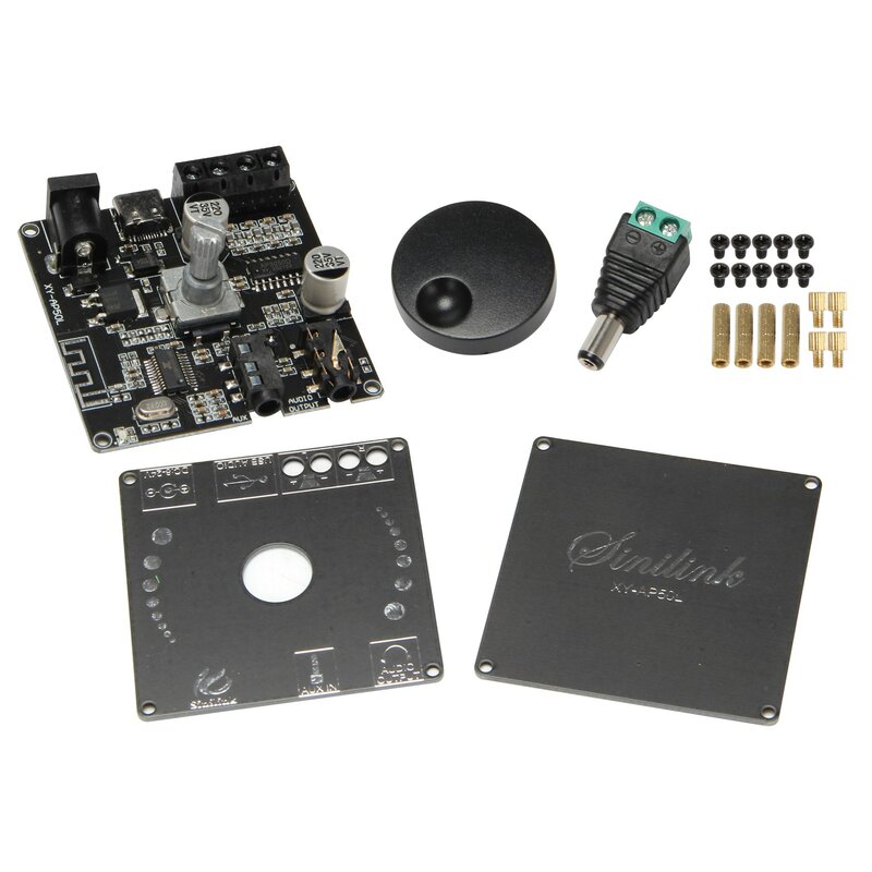 لوحة مضخم صوت رقمي لاسلكي مصغر ، XY-AP50L ، بلوتوث 5.0 ، 50 واط + 50 واط ، ستيريو ، Amp 3.5 مللي متر ، AUX ، USB ، APP