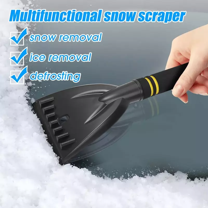 أداة كشط الثلج متعددة الوظائف للسيارة ، مجرفة إزالة الثلج ، سهلة الاستخدام ، إزالة الصقيع ، التنظيف ، أدوات الحلاقة ، اكسسوارات السيارات
