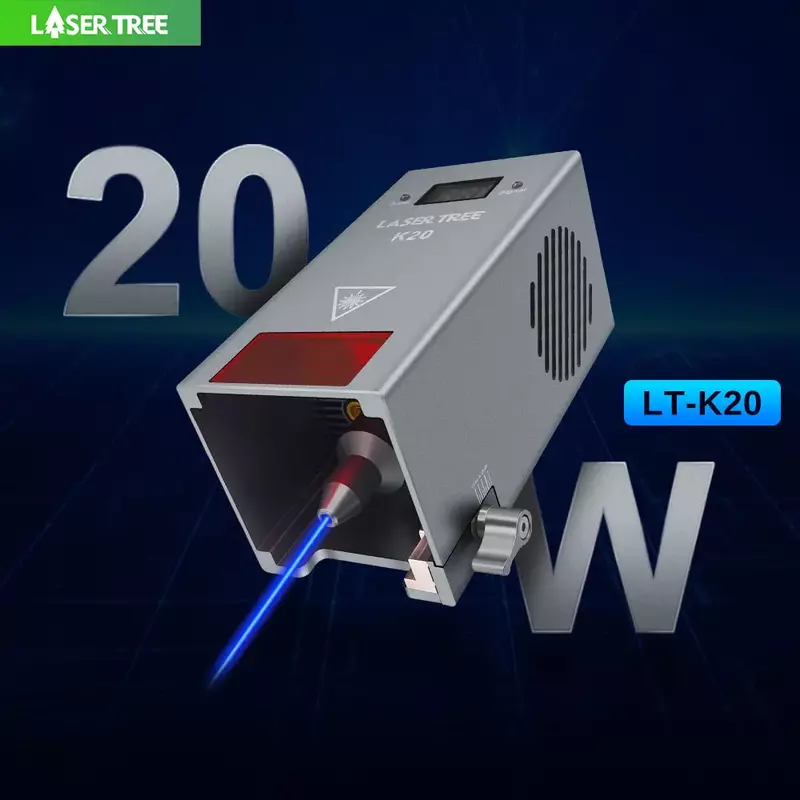 ليزر شجرة 20 واط الطاقة البصرية ليزر رئيس مع مساعدة الهواء طقم ليزر وحدة التصنيع باستخدام الحاسب الآلي TTL لقطع الليزر أدوات آلة الحفر