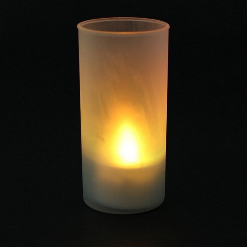 الإلكترونية Led شمعة رومانسية 7 لون ضربة مستشعر صوت Led الديكور ليلة شمعة الشاي ضوء مصباح