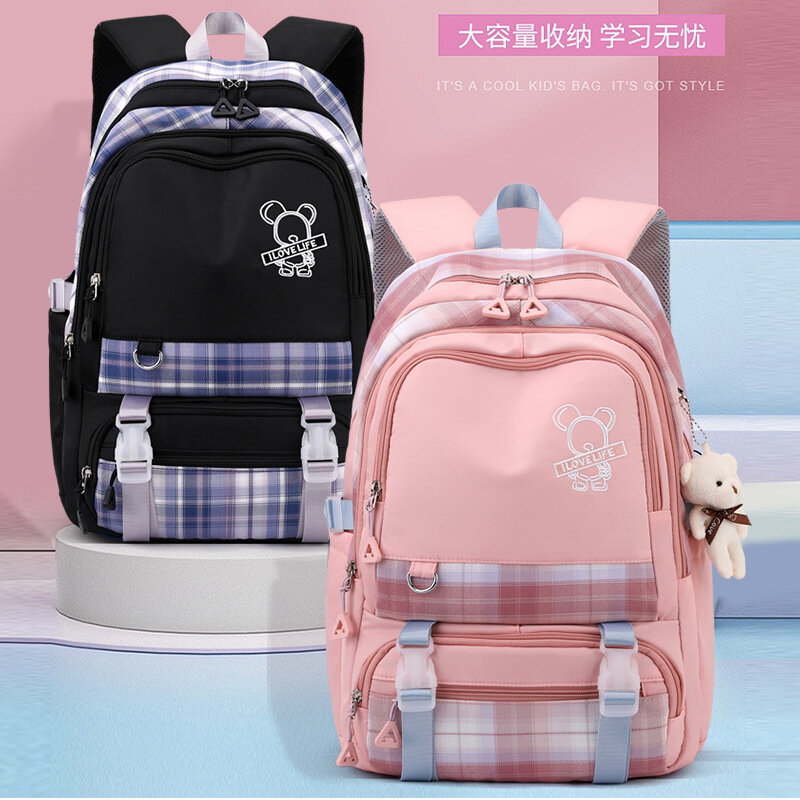 حقائب مدرسية جديدة لطلاب المدارس الثانوية ، حقائب ظهر عالية السعة ، حقائب ظهر للفتيات فائقة الخفة للحد من الأعباء الترفيهية