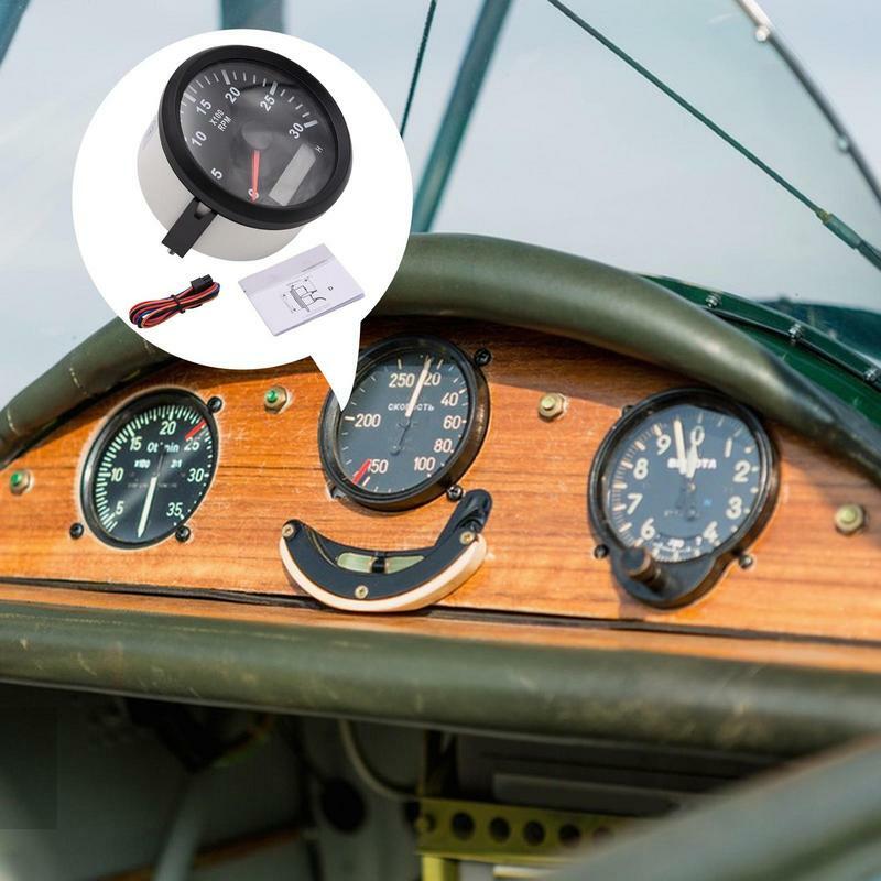 مقياس سرعة الدوران البحري للسيارة والقوارب ، مقياس RPM ، مقياس سرعة الدوران للسيارة ، 85 مللي متر ، 0-3000 RPM