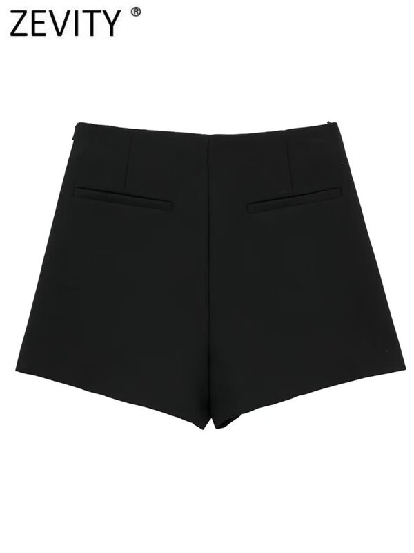 ZEVITY-تنورة صغيرة غير متماثلة للنساء, تصميم حزام, سحاب جانبي, حار, شيك, QUN5454, Fashion, 2023
