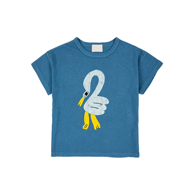 تي شيرت بأكمام قصيرة لصبي وفتاة ، قميص كاجوال بتصميم كرتون ، ربيع وصيف جديد ، من عمر 1 إلى 11 عامًا