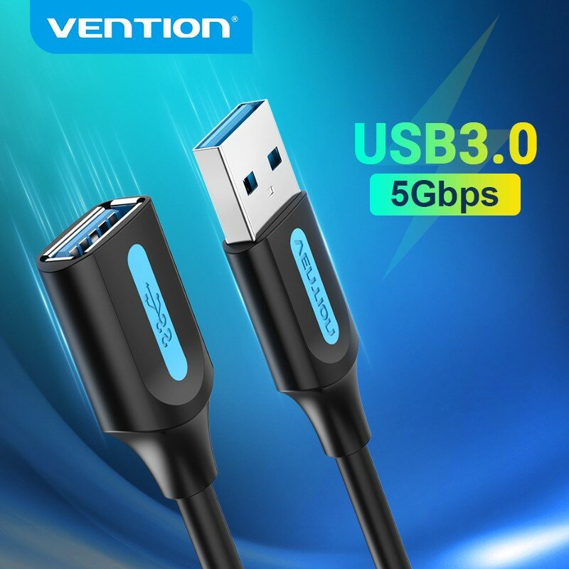 Vention تمديدات كابلات USB USB 3.0 2.0 موسع الحبل للتلفزيون الذكية SSD Xbox One كمبيوتر محمول سرعة سريع USB 3.0 ملحق تمديد كابلات