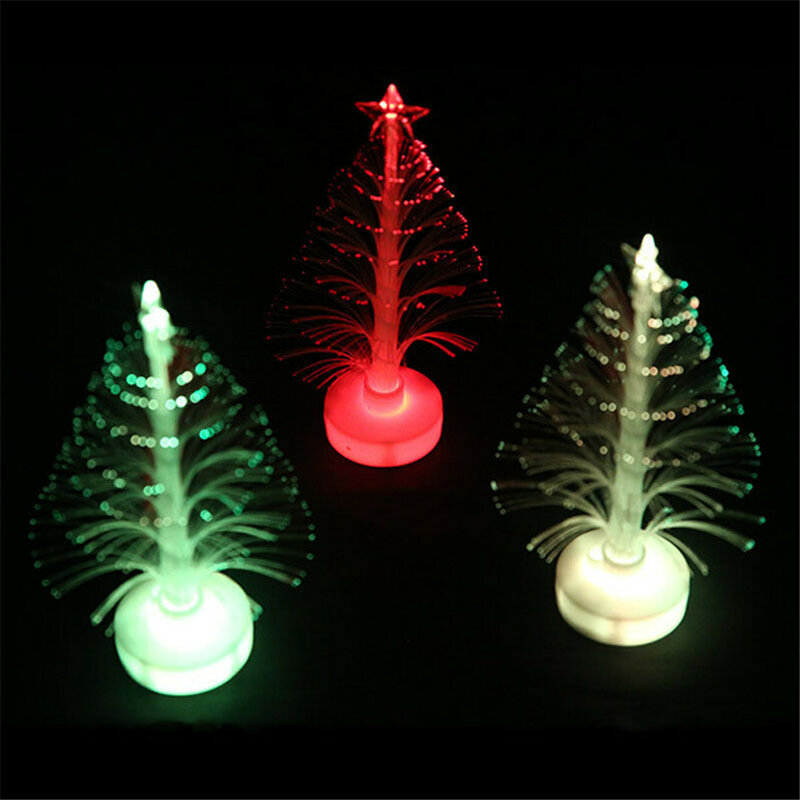الملونة LED الألياف البصرية شجرة عيد الميلاد ضوء الليل ، مصباح ، ضوء ، هدية عيد الميلاد ، الأطفال