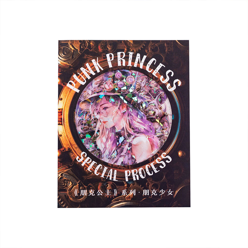 علامات سلسلة الأميرة البانك لتزيين ألبوم الصور ، ملصق الحيوانات الأليفة ، 12 عبوة لكل مجموعة