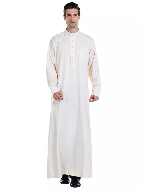 ثوب سترة إسلامية للرجال ، ملابس إسلامية ، فستان رمضان ، رداء طويل ، ملابس سعودية ، قفطان ، جبة ، دبي ، خلع ملابس عربية