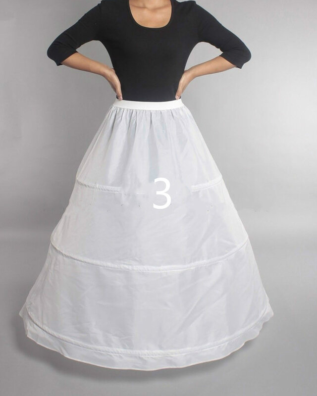شحن مجاني رخيصة الأبيض ثوب نسائي ثوب نسائي ل الكرة ثوب الزفاف فستان Mariage الملابس الداخلية Crinoline الملحقات