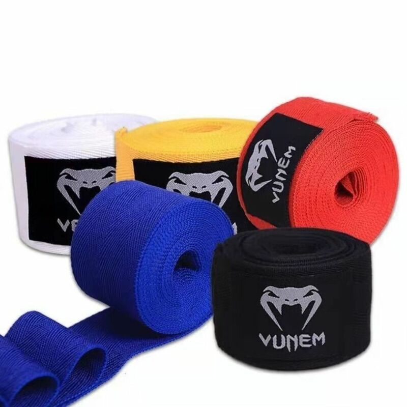 القطن الملاكمة المعصم حزام قفازات اليد ، السلامة الرياضية ، أسود ، أحمر ، أبيض ، تنفس