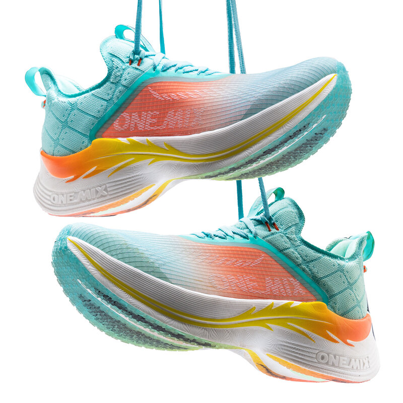 أحذية ركض رجالية من ONEMIX أحذية رياضية للركض خفيفة الوزن للتدريب مصنوعة من ألواح الكربون أحذية رياضية احترافية