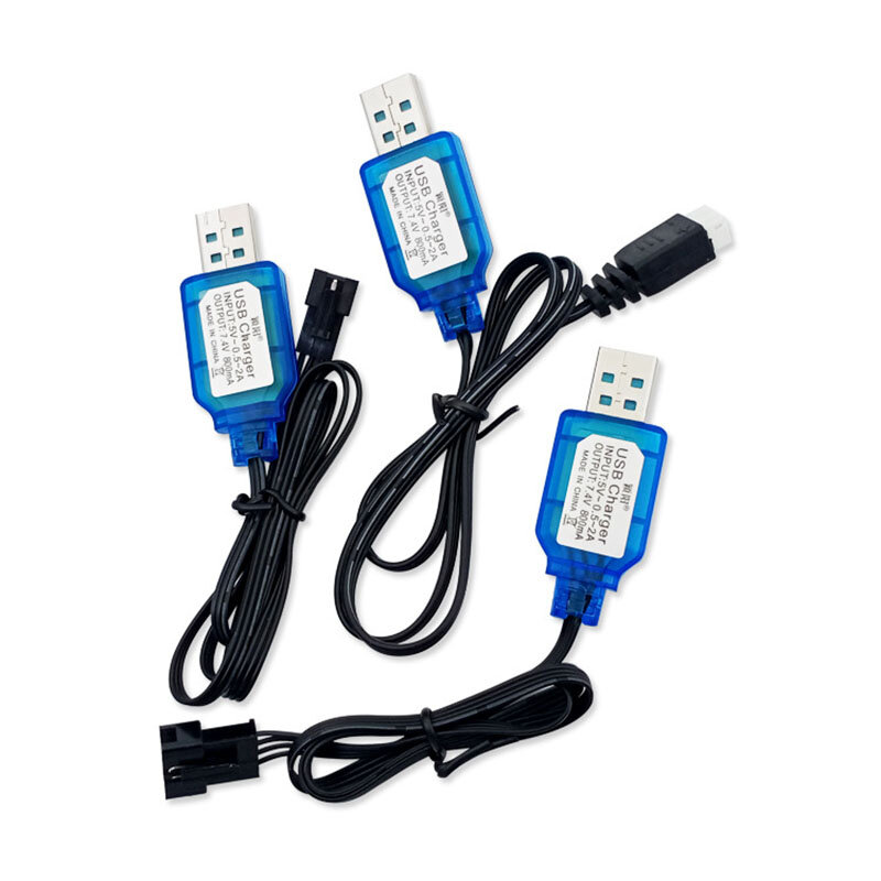 1 قطعة SM-3P/XH-3P/SM-4P إلى الأمام التوصيل 7.4 فولت 800mA NiMh/NiCd بطارية حزمة USB شاحن كابل للكهرباء سيارة لعبة USB شحن كابل