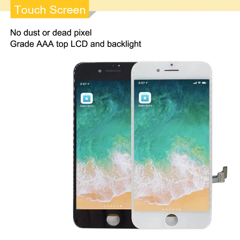 AAA + + جودة آيفون 7 شاشة LCD استبدال لا الميت بكسل بانتيلا Diaplay آيفون 6 6S 7 8 Plus عرض اللمس مع هدية