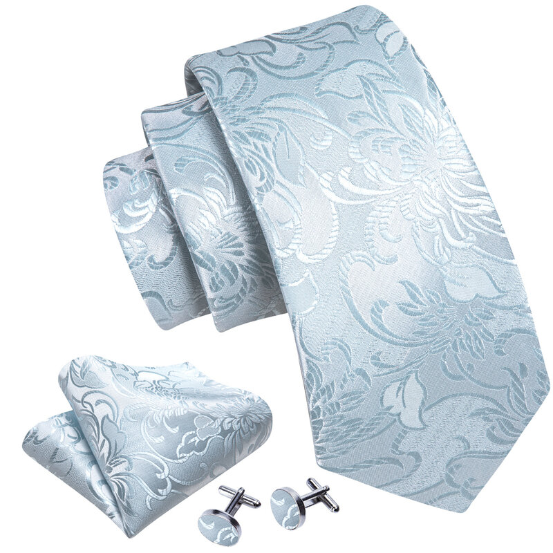 باري وانغ ربطة عنق رسمية للرجال ، ربطات العنق الجاكار ، مجموعة أزرار أكمام هانكي ، مصمم ، كاجوال ، زفاف ، حفلة ، عمل ، جودة عالية