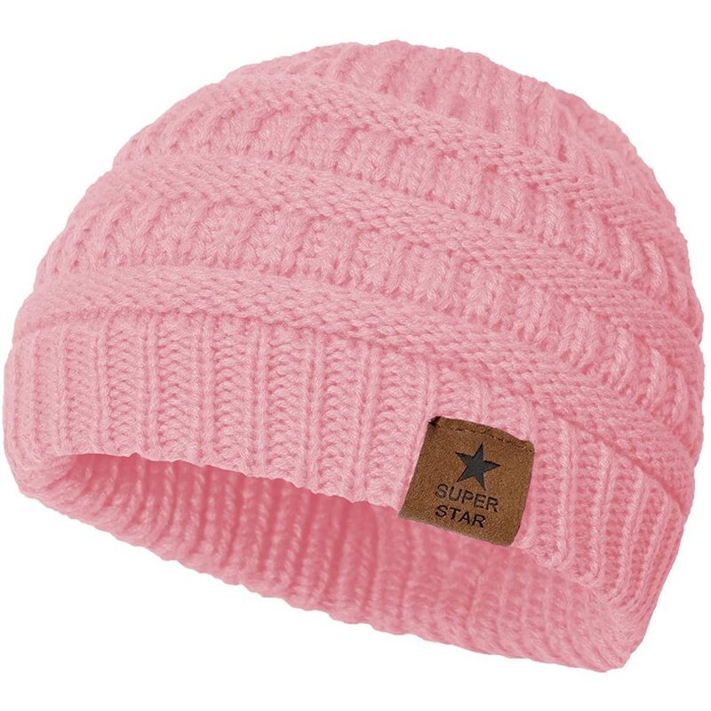 قبعة مستديرة من الصوف المحبوك للأطفال ، حماية للأذن ، دافئة بالإضافة إلى المخمل ، الخريف والشتاء ، 3 *