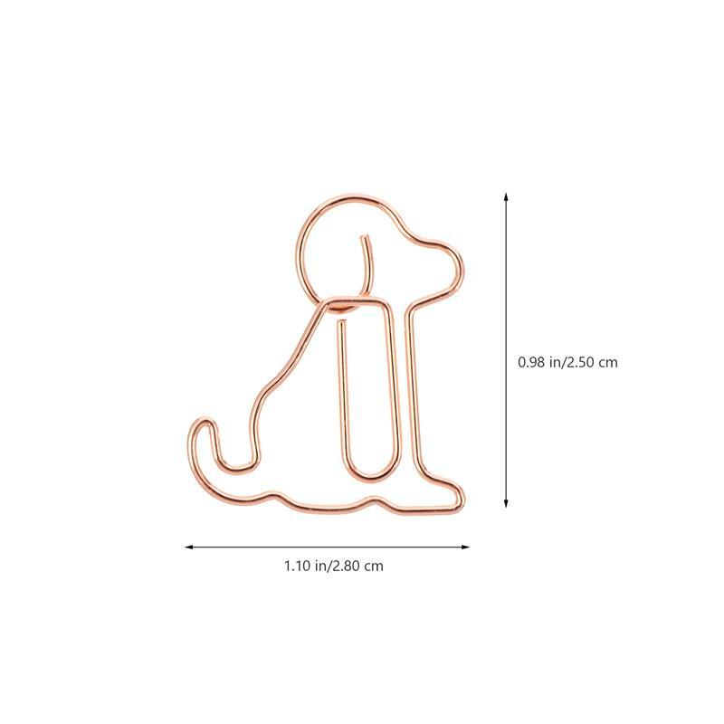 25 قطعة مقاطع المرجعية الإبداعية جميل الكلب على شكل ورقة كليب اللوازم المكتبية