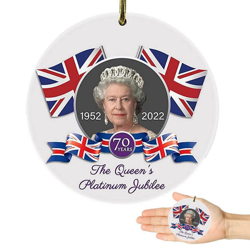 ملكة انجلترا المعلقات السيراميك انجلترا الملكة عيد الميلاد المعلقات تذكر تذكارية الملكة زينة البريطانية الزينة