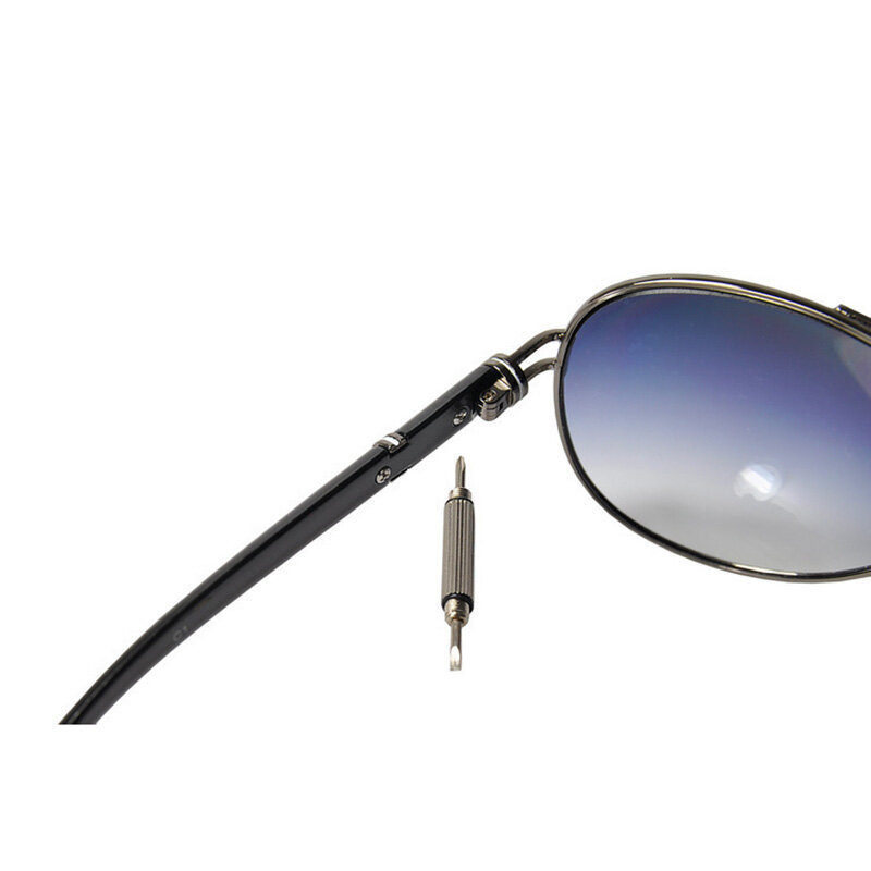 نظارات مفك المحمولة الفولاذ المقاوم للصدأ 3 في 1 المفاتيح مفك نظارات شمسية نظارات ساعة مفك أدوات إصلاح عدة