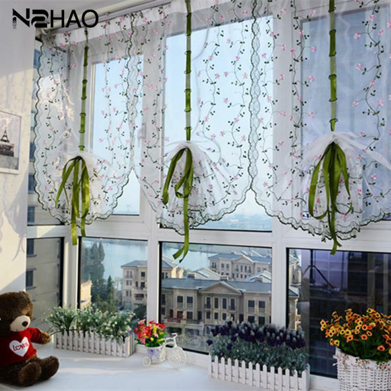 الحديثة الأزهار تول أشكال عرض النوافذ شير الستائر لغرفة المعيشة غرفة نوم المطبخ لوحة الستائر والستائر 80*100 سنتيمتر