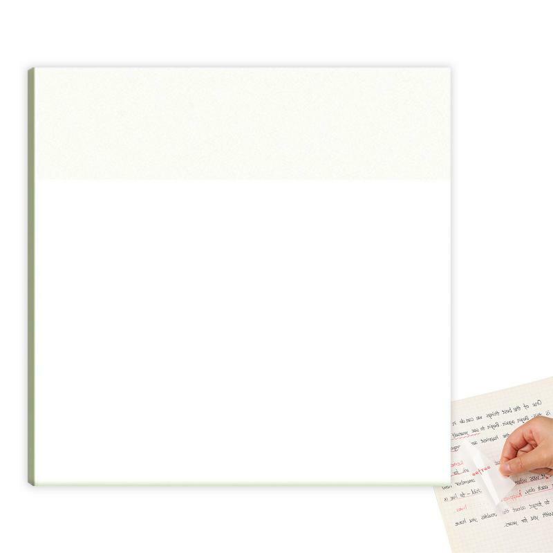 شفافة ملاحظات لاصقة 50 ورقة مقاوم للماء أوراق مذكرة لزجة ذاتية اللصق شفافة مذكرة منصات مكتب القرطاسية المدرسية