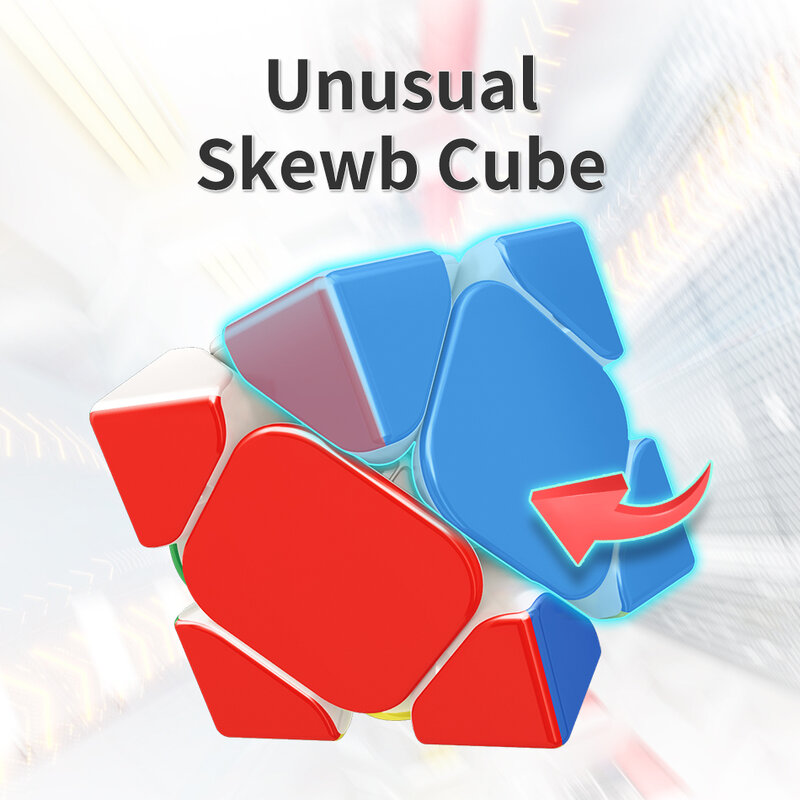 MOYU RS Skewb المغناطيسي ماجيك سرعة مكعب المهنية تململ اللعب Moyu RS M Skewb CubeCubo Magico لغز