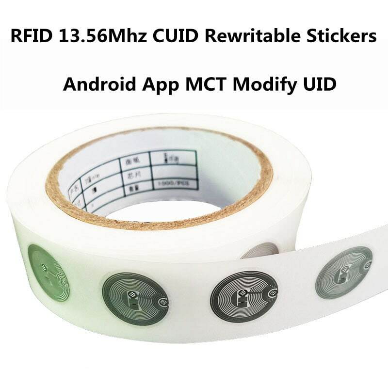 13.56 ميجاهرتز CUID UID للتغيير S50 1K NFC ملصق الرطب البطانة NFC قطاع العلامة 0 كتلة 0 إعادة الكتابة ل NFC Andriod MCT نسخة استنساخ