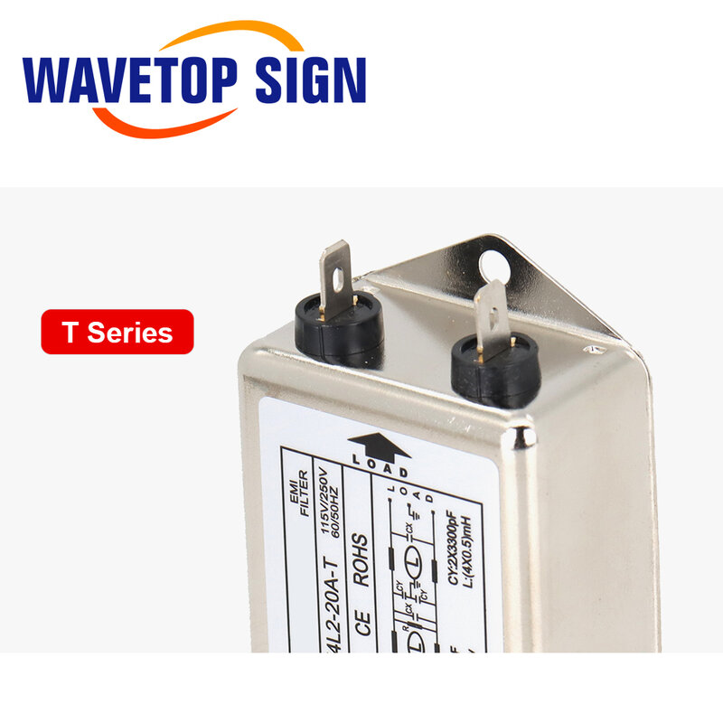WaveTopSign الطاقة EMI تصفية CW4L2-10A-T/S CW4L2-20A-T/S مرحلة واحدة AC 115V / 250V 20A 50/60HZ شحن مجاني