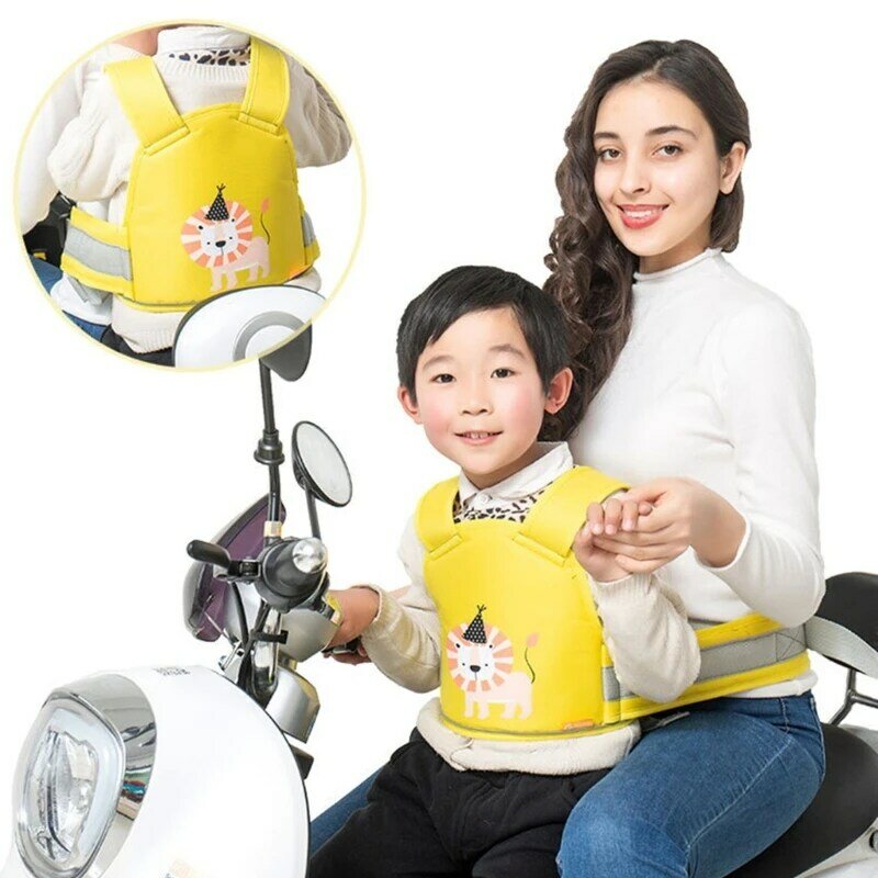 المهنية طفل طفل دراجة نارية حزام الأمان الطفل مقعد حزام ركوب تسخير مكافحة سقوط الكهربائية حماية السيارة السلامة تسخير