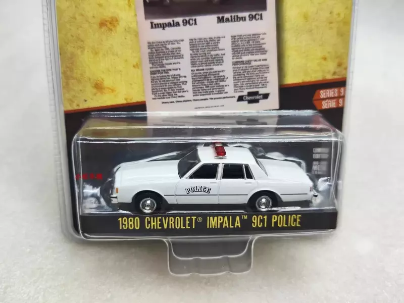ألعاب سيارة من السبائك المعدنية البوليسية ، chevolet 9cala 1 ، مجموعة هدايا ، W1301