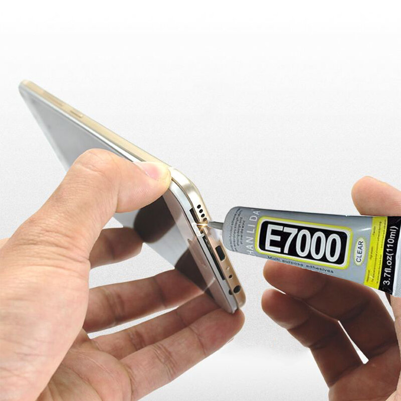 غراء E7000 الأصلي 50/110 مل لإصلاح شاشة الهاتف المحمول DIY غراء فائق اللصق لإصلاح إطار الهاتف المحمول، سائل لاصق للشاشة، إطار هاتف خلوي، عرض شامل
