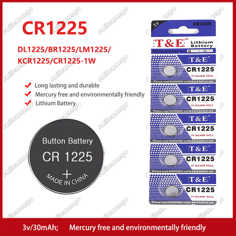CR1225 بطارية زر ليثيوم ، BR1225 ، LM1225 ، DL1225 ، CR 1225 ، ER1225GP ، عملة خلية ، بطاريات ساعة ، ألعاب ، عن بعد ، 2-50 قطعة