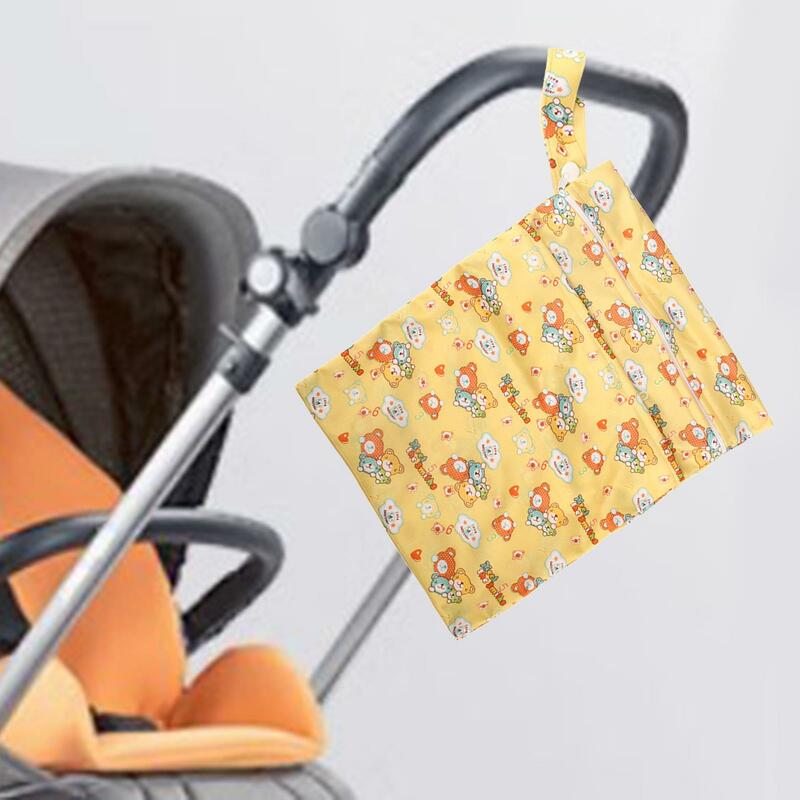 حفاضات الطفل حقيبة مقاومة للماء حفاضات الرضع حقيبة قابلة لإعادة الاستخدام حفاضات الحقيبة أكياس الرطب