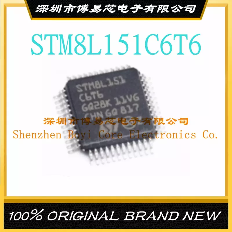 STM8L151C6T6 حزمة LQFP-48 8-وحدة تحكم مصغرة بالبت MCU متحكم IC رقاقة