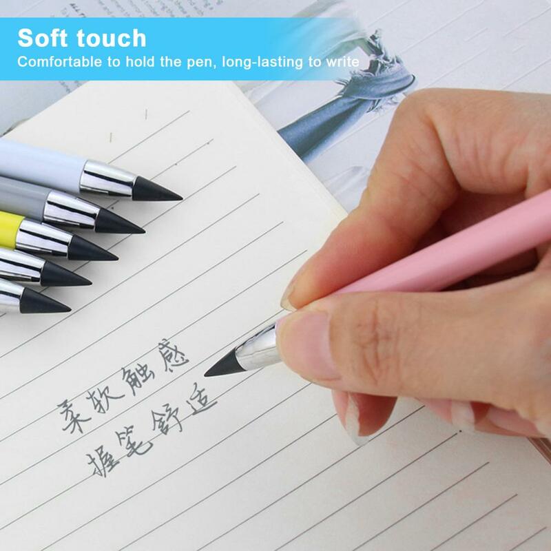 قلم رصاص بلا حبر 7 قطعة دائم قابلة لإعادة الاستخدام المحمولة بلا حبر غير محدود الكتابة القلم اللوازم المدرسية