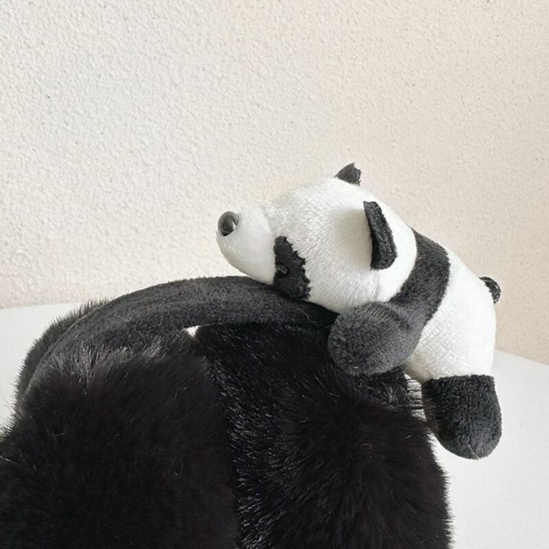 للطي الباندا شكل غطاء الأذن للرجال ، الأذن دفئا ، يندبروف ، لينة أفخم ، لطيف ، حماية الباردة ، يفشل