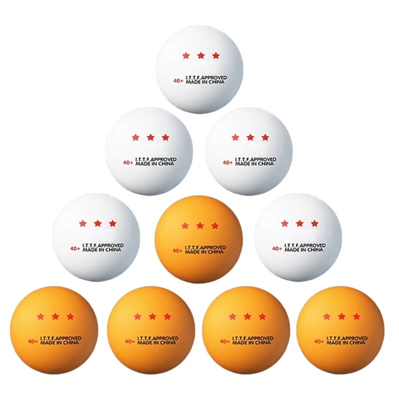 2024 جديد 10 قطعة كرة بينغبونغ 3 نجوم كرة تنس طاولة للتدريب والمنافسة