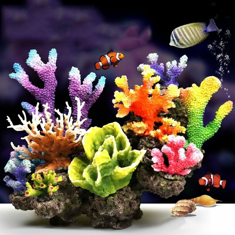 نموذج سطح المكتب المرجانية الاصطناعية ، صنع المناظر الطبيعية ، الراتنج المرجانية ، زخرفة الطاولة ، محاكاة